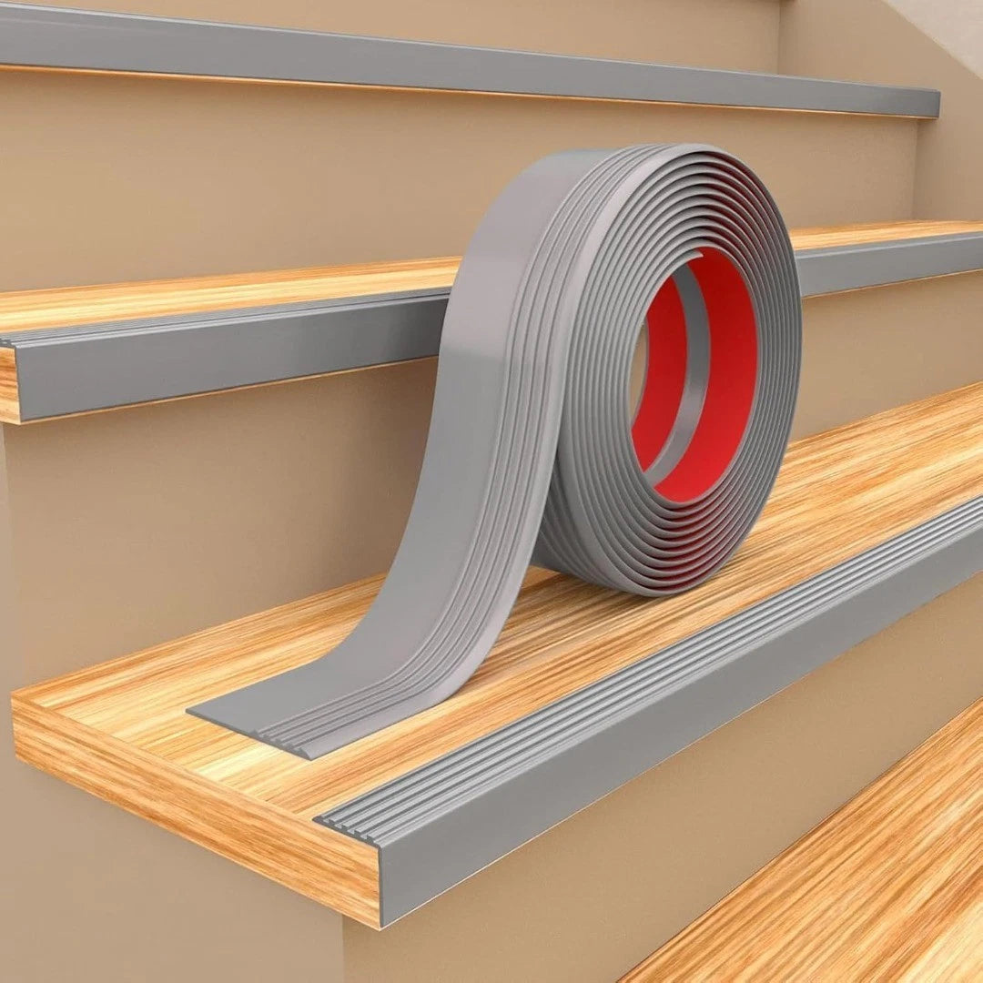Stair Anti Slip Nosing, Self Adhesive Flexible Rubber Angle Edging Strip 4924-3