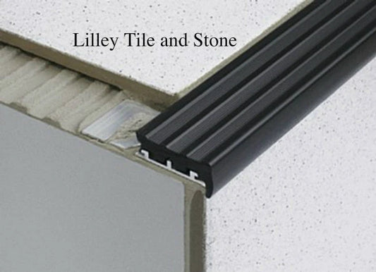 Aluminium Stair Nosing Profile for Tiles & Stone Dural Durastep Jumbo 2.5m Long