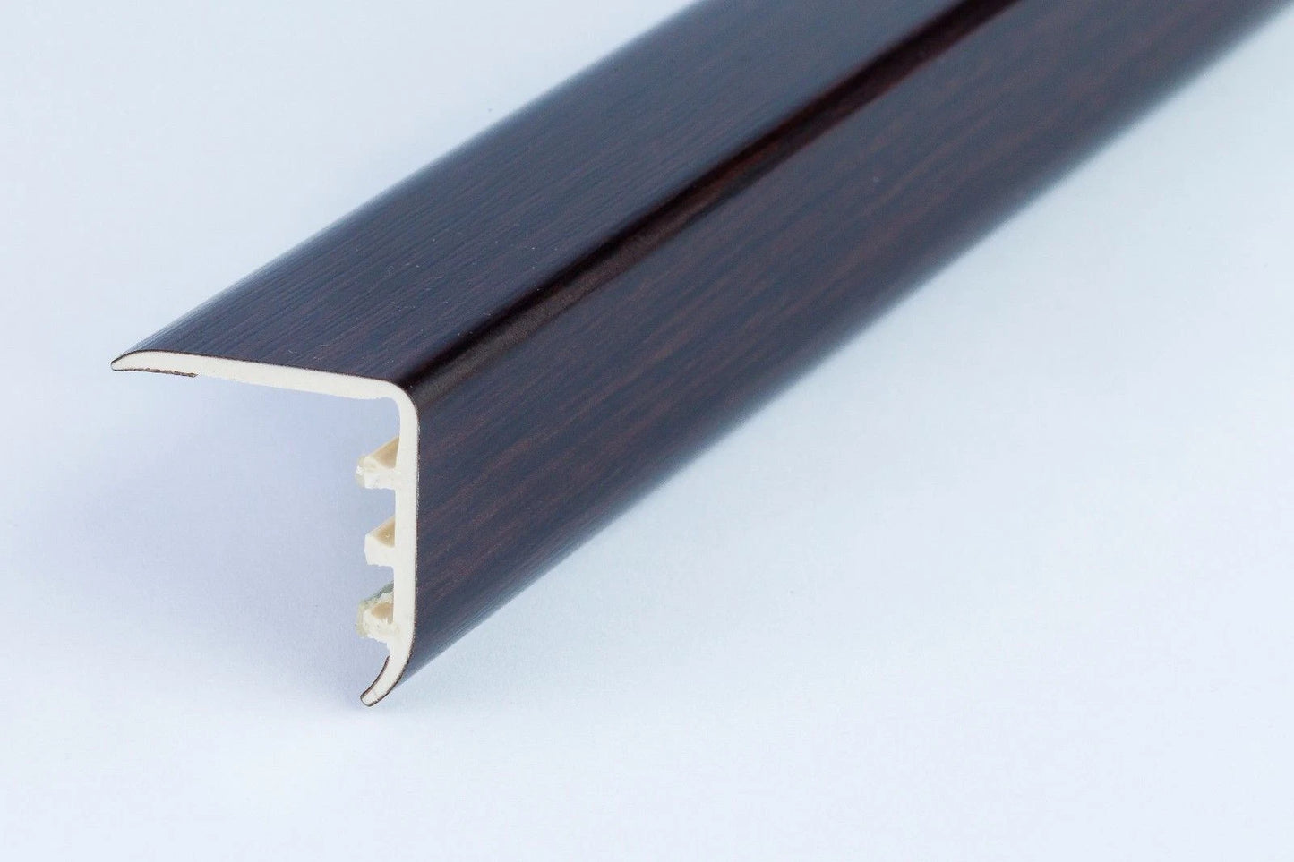 STAIR NOSING EDGE UPVC WOOD EFFECT -TRIM- EDGING NOSING 25x25 - 1.80 METRES