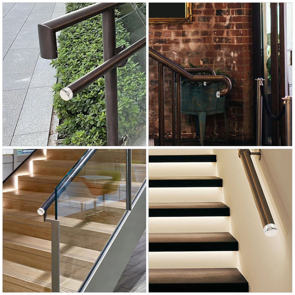 2Pcs Handrail End Caps for Wood Stair Rail (38MM)