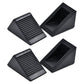 4PCS Heavy Duty Rubber Wheel Chocks Blocks Tire Stopper Fit Truck RV Trailer Car
