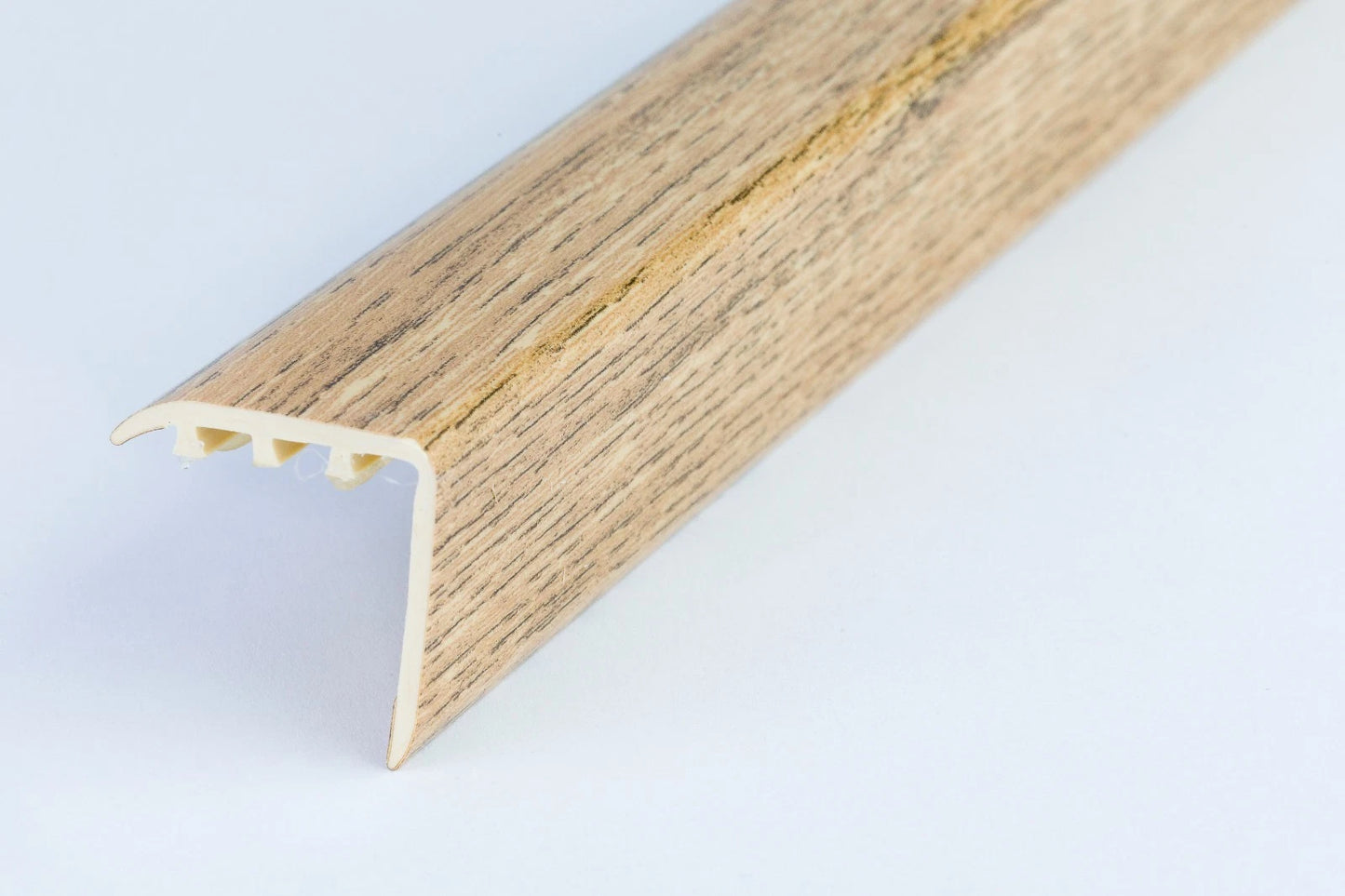 STAIR NOSING EDGE UPVC WOOD EFFECT -TRIM- EDGING NOSING 30 x 30mm - 900 mm