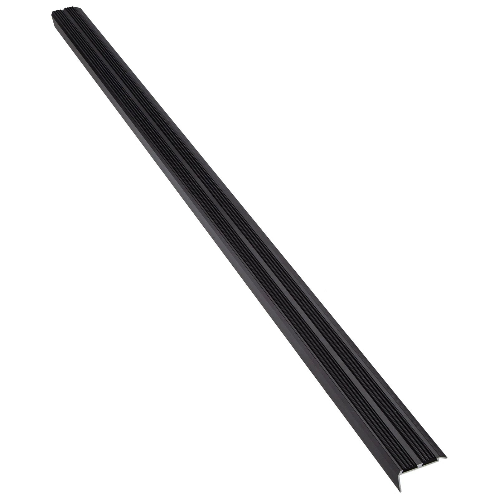 Black - Aluminium Stair Nosing Edge Trim Step Nose Edging Nosings - 90cm Long