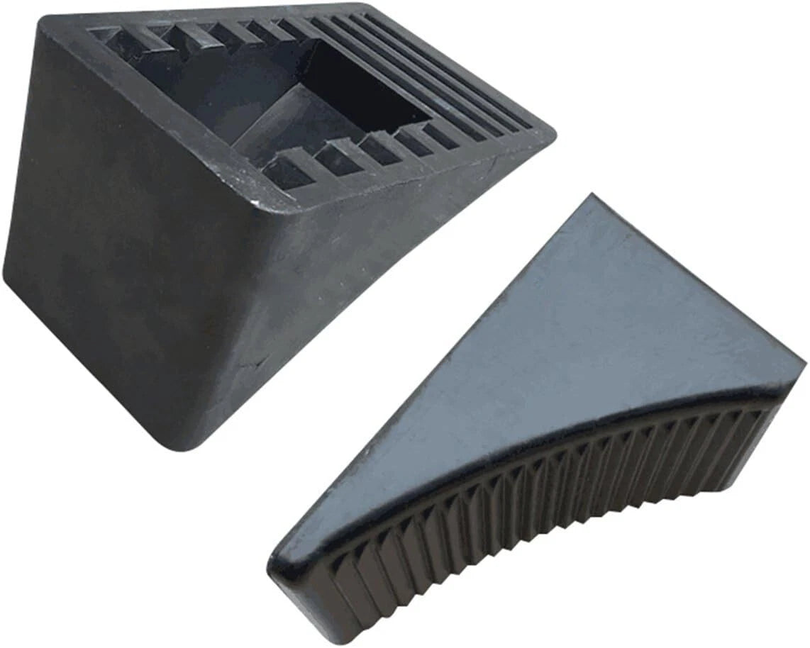 Tebery Solid Rubber Heavy Duty Wheel Chock - by Fasmov