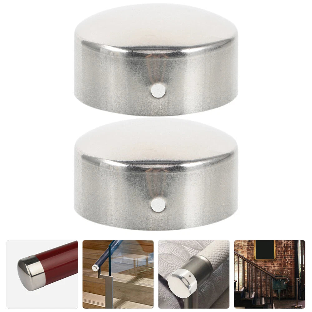 2Pcs Handrail End Caps for Wood Stair Rail (38MM)