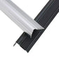 Stair Nosing Anodised Aluminium Edge Trim Step Nose Edging 90cm long silver
