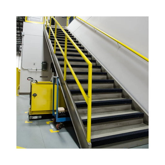 Stair Nosing GRP Black/Yellow 2m x 55 x 55 mm DDA Anti-Slip High-Visibility Safe