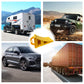 2 Pack Heavy Duty Wheel Chocks Tire Stopper Blocks For Car RV Truck And Trailer
