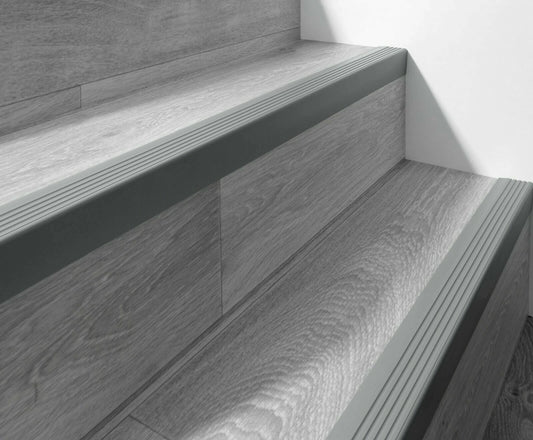 Stair Nosing Rubber 118cm Non-Slip 50x42mm Step Edge Trim Bullnose Strip RGP