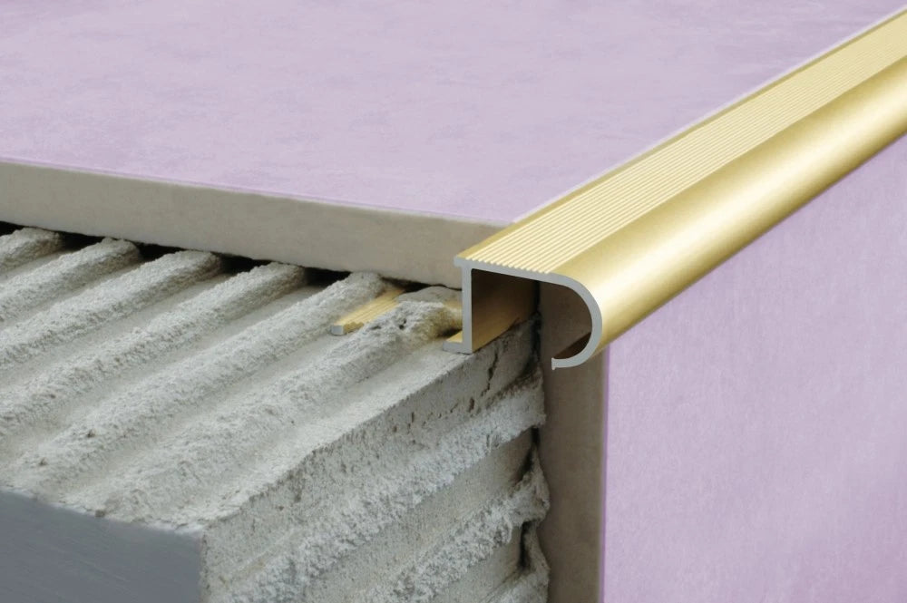 2.5m ANTI-SLIP STAIR NOSING EDGE TRIM STEP NOSE EDGING NOSINGS FOR TILES A81