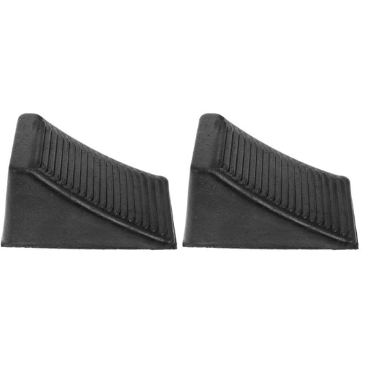 Reusable Rubber Wheel Chocks for Travel Trailers Rv Stabilizer Blocks Black