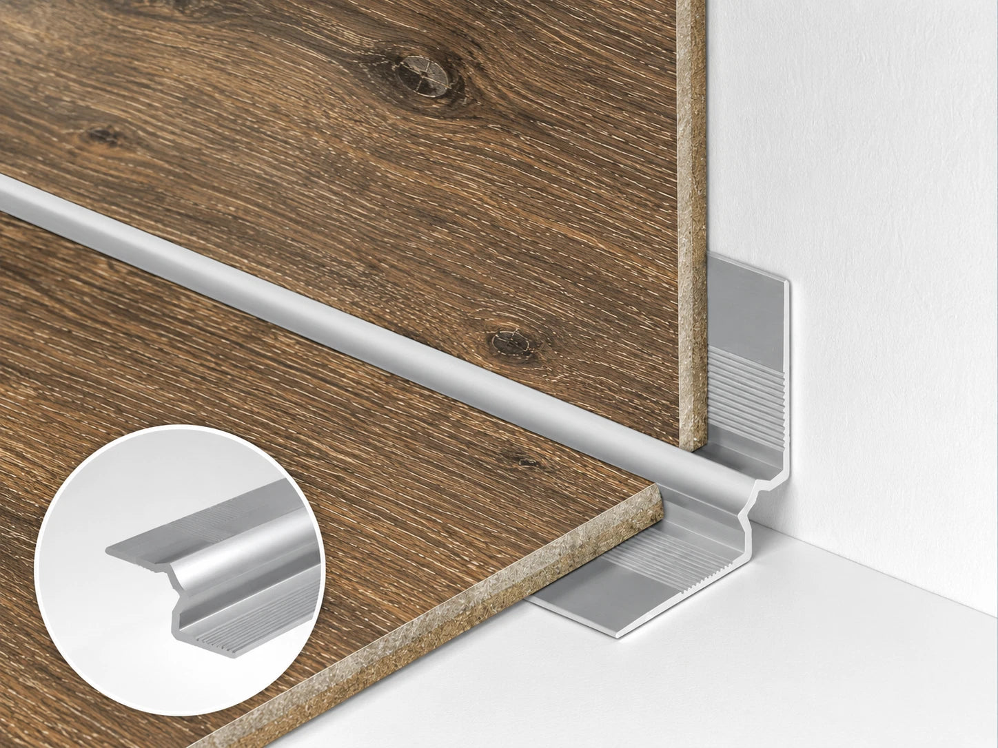 LVT Stair Nosing Trim C31 Internal Corner Edge Profile for Vinyl Flooring
