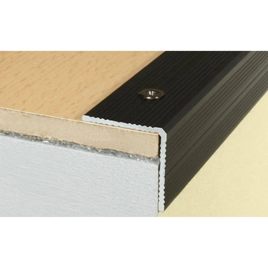 Stair nosing edging aluminium anti non slip corner 900x25x25mm