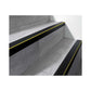 Stair Nosing Red PVC 55x40mm 1.5m Anti-Slip Yellow Edge Flexible Profile Grooved