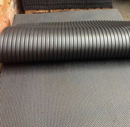 Home Rubber Gym mats, In or Out door Flooring 15mm(6ftx4ft) Hammer Top Design