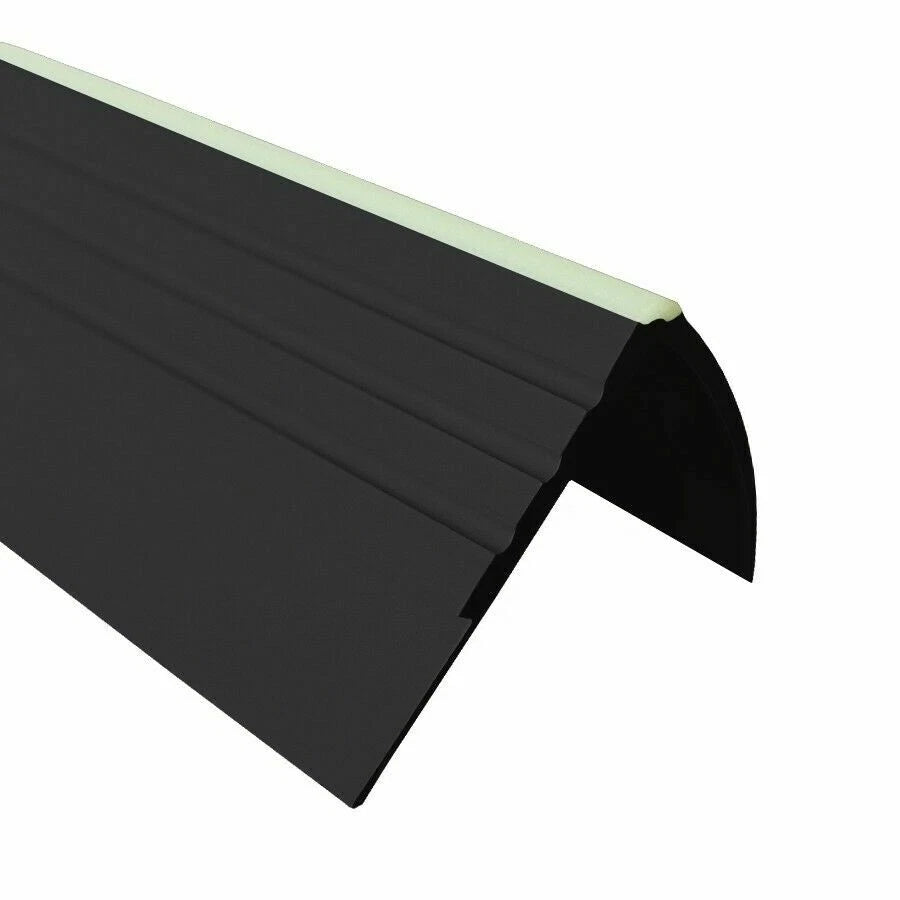 Stair Nosing Rubber 1.18m Anti-Slip Step Edge Trim 40x40mm Tread Protector RDFL