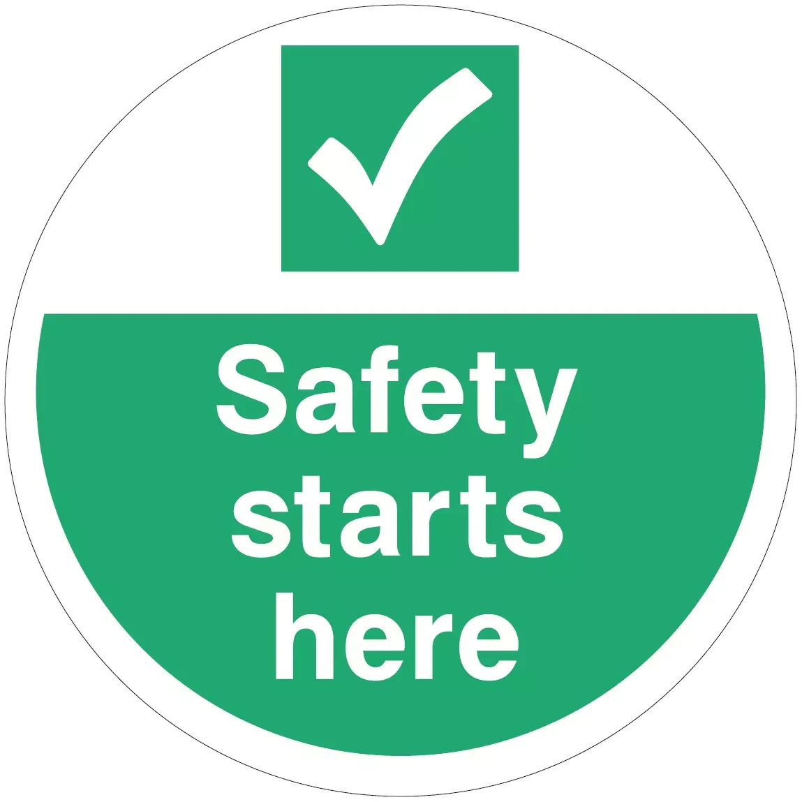 Anti-Slip Green Safety Floor Graphics