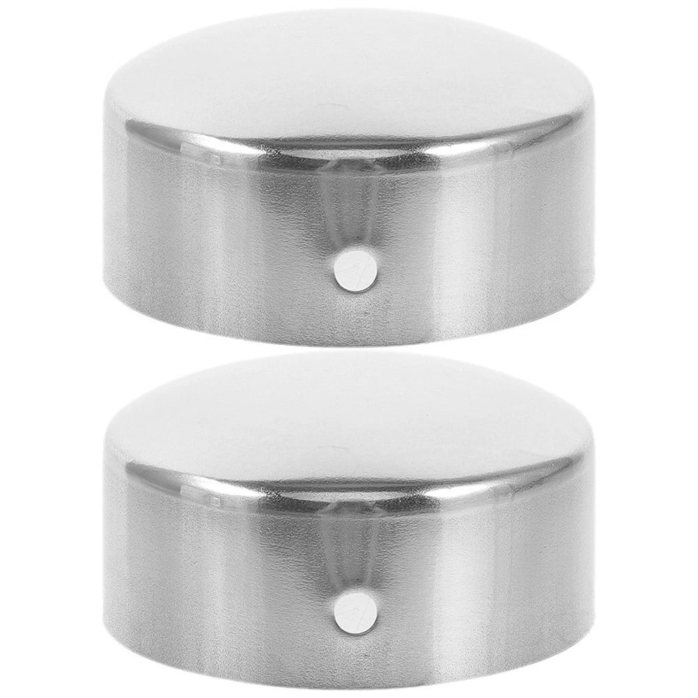 Set of 2 End Caps for Stair Rails Staircase Handrail Round Fitting