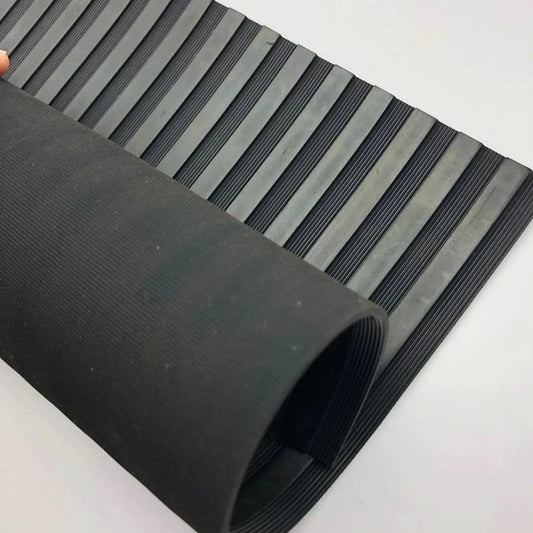 Decking anti slip/ Rubber Flooring Mat Heavy Duty strip design 1.2M wide 3mm