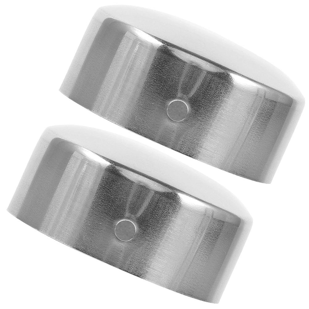 Set of 2 End Caps for Stair Rails Staircase Handrail Round Fitting
