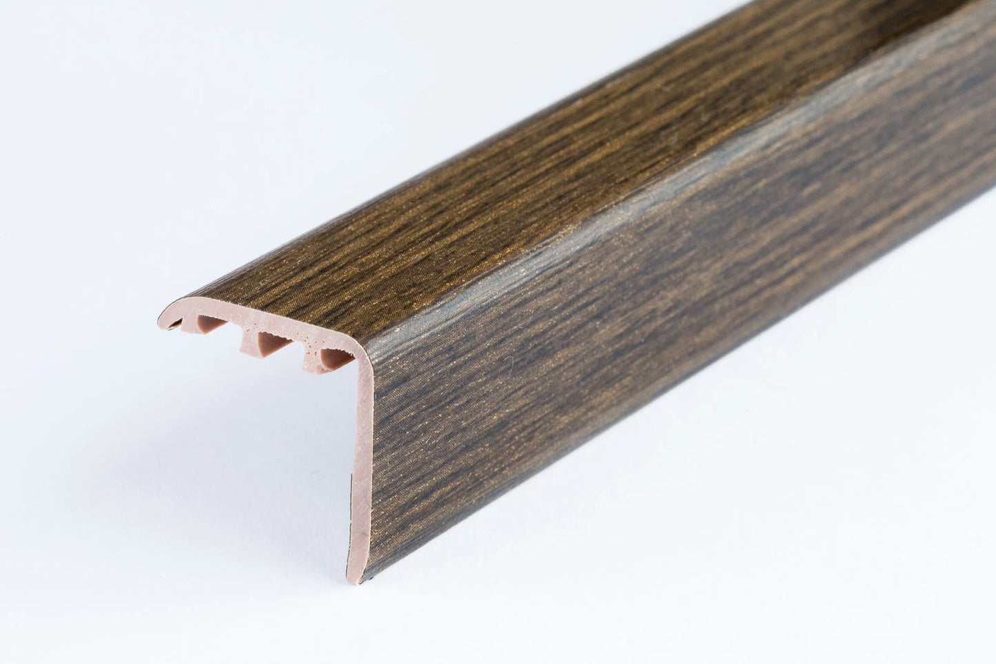 STAIR EDGE NOSING UPVC WOOD EFFECT -TRIM- EDGING NOSING 900mm x 25mm x 25mm