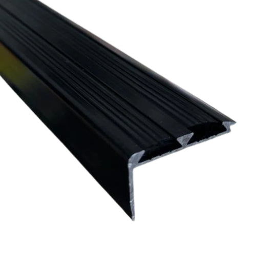 Aluminium Stair Nosing Edge Trims Step Nose Edging - Silver - Grey - Black