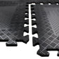 Heavy Duty Rubber Gym Mats Garage Flooring Tiles Commercial Interlocking 4pcs