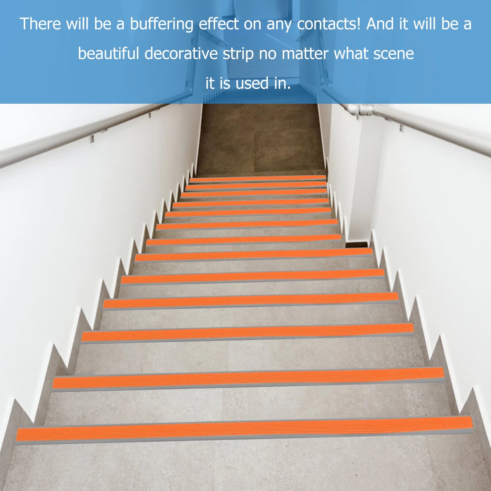 Rubber Stair Nosing Edge Anti non Slip PVC Angle Step Protect Edge Trim 39 Inch