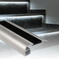 10x 1M Aluminium Silver Round Edge Anti Slip Stair Nosing Ramp LED Strip Profile