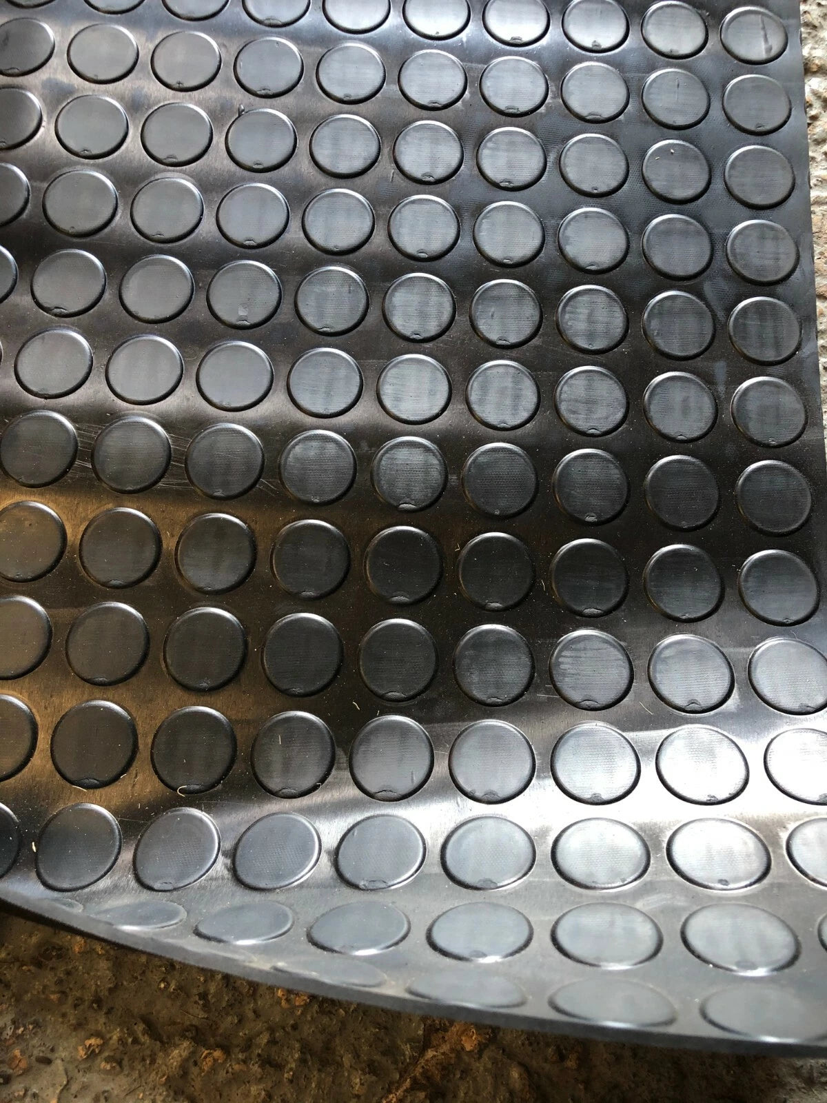 Stud / Penny Coin Rubber Flooring Matting Garage, Van Car Roll mat 5mm 2m wide
