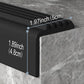 Sleek Waterproof Vinyl Rubber Stair Edge Trim 10FT with Non Slip Features