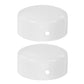 2Pcs Stainless Steel Stair Railing End Caps Durable White Handrail Covers