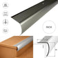 Aluminium Stair Nosing 35 × 45 mm Bullnose Edge Trim Anti Slip Step Edging 2M