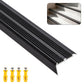 Black - Aluminium Stair Nosing Edge Trim Step Nose Edging Nosings - 90cm Long