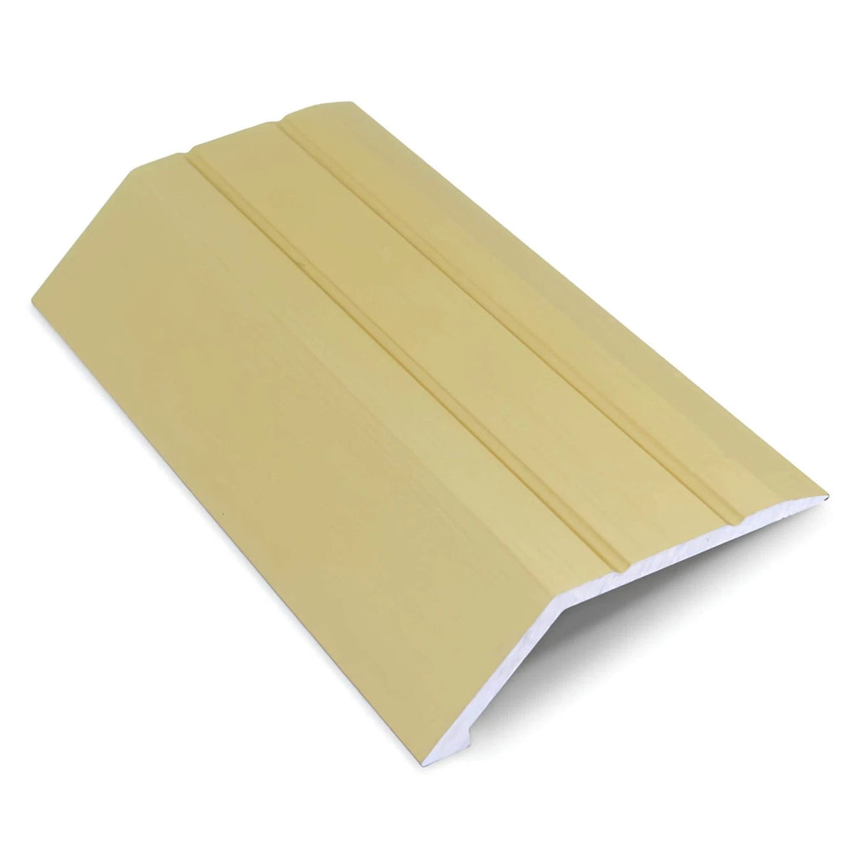 Transition Strip Aluminium Matt Brass 0.9m x 50mm Self Adhesive Ramp 15mm Cover
