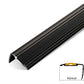 Stair Nosing Edge Trim Strips Aluminum Alloy Step Protector 0.9M black