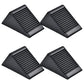 4x Heavy Duty Rubber Wheel Chocks Tire Stoppers For Truck Trailer Car Motorhome