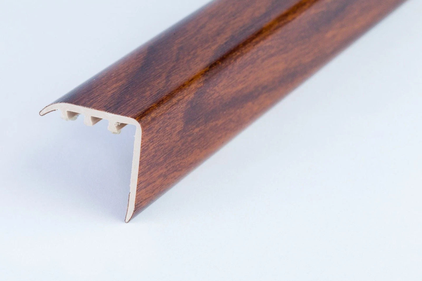 STAIR NOSING EDGE UPVC WOOD EFFECT -TRIM- EDGING NOSING 30x30 - 1.80 METER
