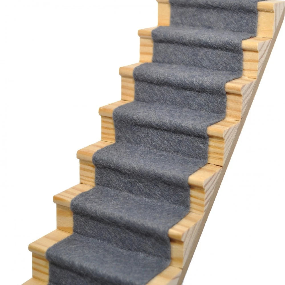 Dolls House Slate Grey Stair Carpet (CASS73) - 1:12 Scale Miniatures | Minimu...