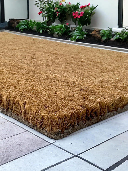 Heavy Duty Natural Coir Door Mat Entrance Floor Mat Lobby Reception Matting UK