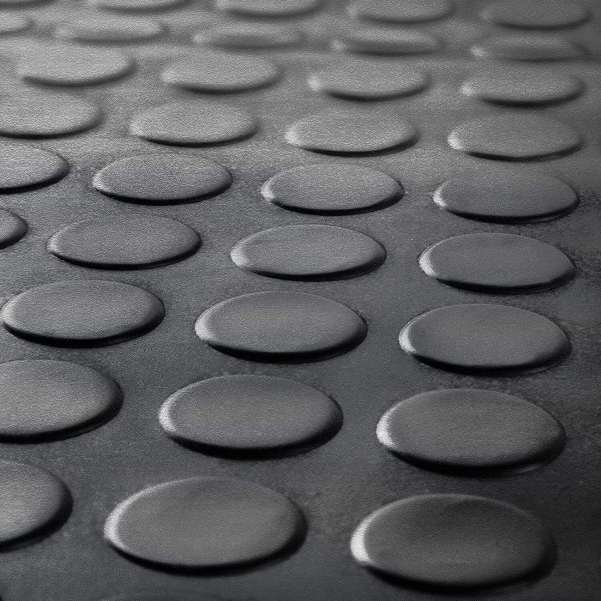 3mm Heavy Duty Rubber Flooring Matting 1.5m Wide Chequer Coin 5 Bar Fine Ribbed