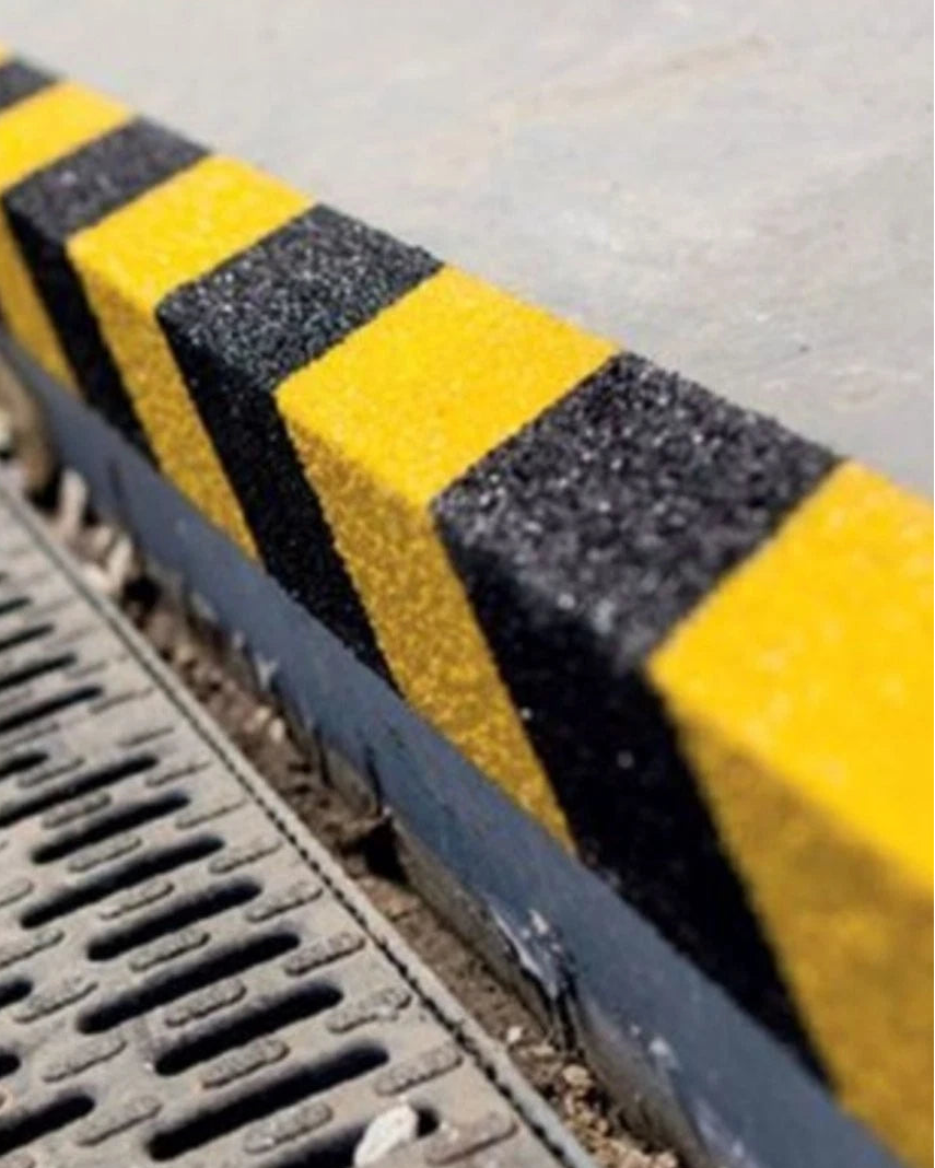 Hazard GRP Stair Nosings Heavy-Duty Anti-Slip Safety Tread Step Edge Protection