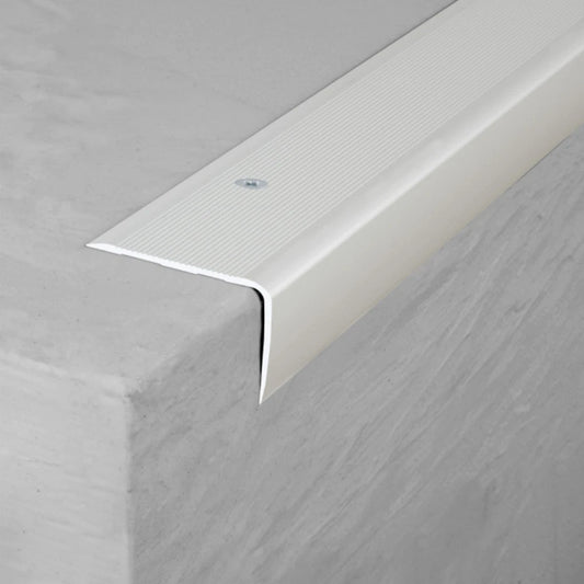 2.7m ALUMINIUM STAIR NODING STEP EDGE NOSING TRIM FOR LAMINATE, WOOD.41x26.6mm