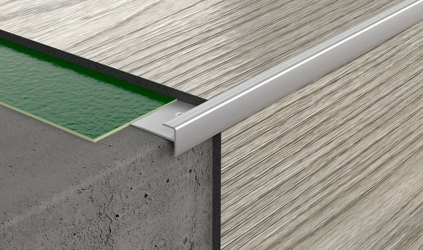 LVT STAIR NOSING 3mm - 250 cm / 98.43'' VINYL FLOORING STAIR EDGE PROFILE TRIM