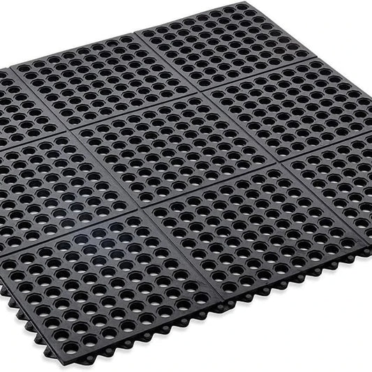 Interlocking Rubber Safety Mat Wet room & drainage mat 3ftx3ft(90x90cm)