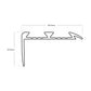 Aluminium Stair Nosing Edge Trim Step Nose Edging Carpet - Black