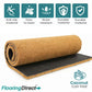 Natural Coir Matting 17mm PVC Backed Heavy Duty Entrance Door Mat Foyer Outdoor