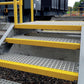 Yellow GRP Stair Nosings Heavy-Duty Anti-Slip Safety Tread Step Edge Protection