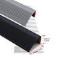 Stair Edge Trim,Vinyl Rubber Stair Nosing, Black Non-Slip Self Adhesive Stair E