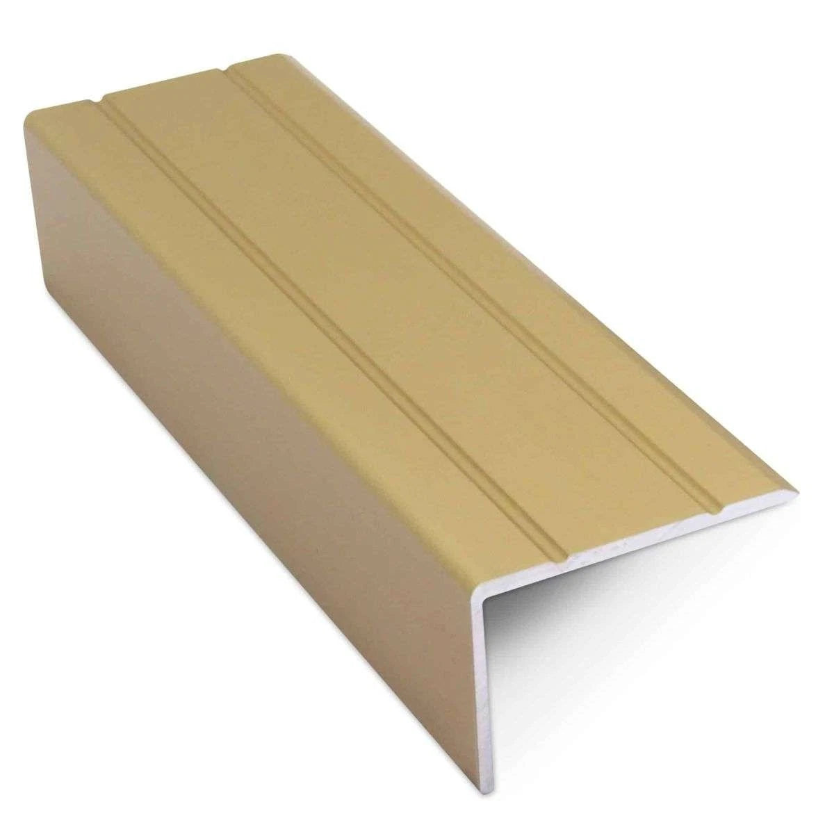 Aluminium 30mm x 20mm Stair Nosing Retro Fit Self Adhesive – NAS – Grooved 2.7m